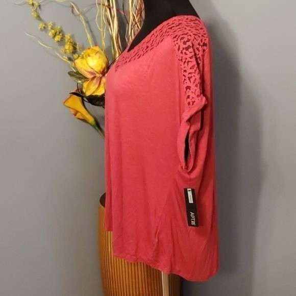 Apt. 9 Lace Panel Tee Size 1X NWT - Picture 5 of 14
